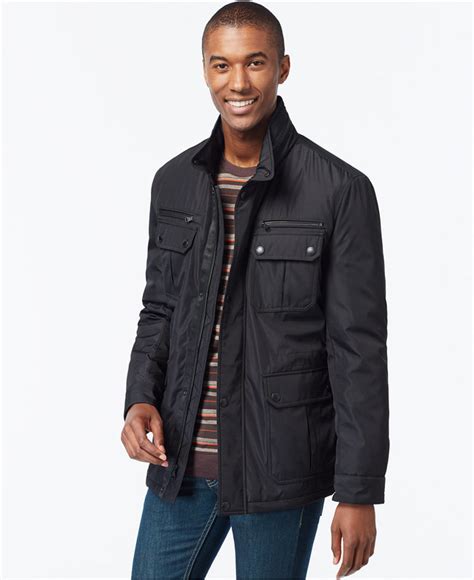 michael kors field coat|michael kors men's overcoat macy's.